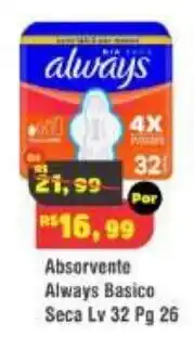 Royal Supermercados Absorvente Always Basico oferta