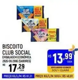 Supermercado Guará Biscoito club social oferta