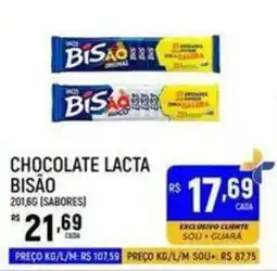 Supermercado Guará Chocolate lacta bisão oferta
