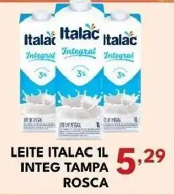 Leite italac 1l integ tampa rosca