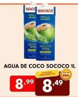 Rede Plus Supermercados Agua de coco sococo 1l oferta