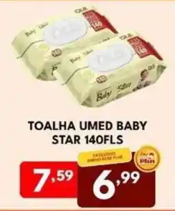 Rede Plus Supermercados toalha umed baby star oferta