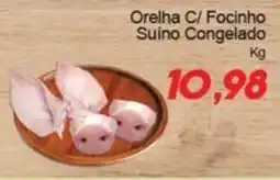 Villefort Atacadista Orelha C/ Focinho Suino Congelado oferta