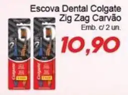 Villefort Atacadista Escova Dental Colgate Zig Zag Carvão oferta