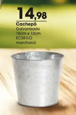 Zaffari Cachepô galvanizado oferta