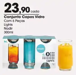 Zaffari Conjunto Copos Vidro oferta