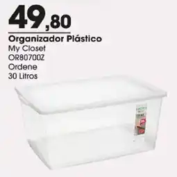 Zaffari Organizador plástico my closet oferta