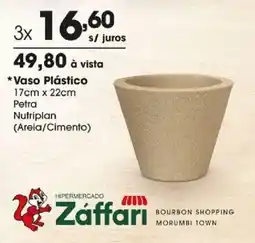Zaffari Vaso Plástico Petra Nutriplan oferta