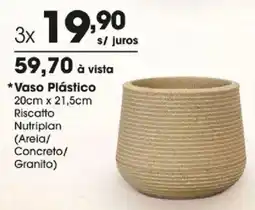 Zaffari Vaso Plástico oferta