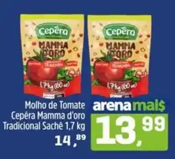 Arena Atacado molho de tomate cepera mamma d'oro tradicional sachê oferta