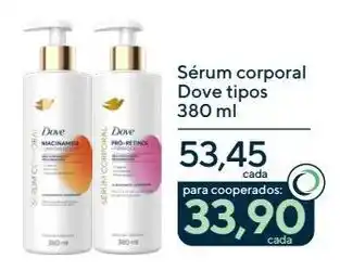 Sérum corporal Dove tipos