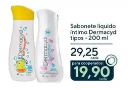 Drogaria Coop Sabonete liquido intimo Dermacyd tipos oferta