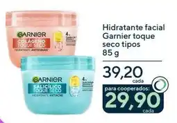 Drogaria Coop Hidratante facial Garnier toque seco tipos oferta