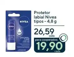 Drogaria Coop Protetor labial nivea tipos oferta