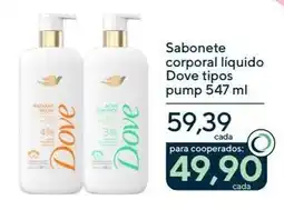 Drogaria Coop Sabonete liquido dove tipos pump oferta