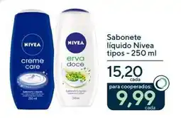 Drogaria Coop Sabonete liquido nivea tipos oferta