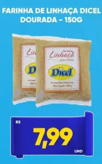 Farinha de linhaça dicel dourada
