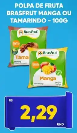 Tatico Polpa de fruta brasfrut manga ou tamarindo oferta