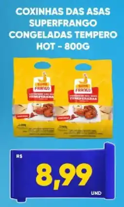 Tatico Coxinhas das asas superfrango congeladas tempero hot oferta