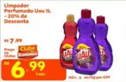 Econômico Atacadão Limpador Perfumado Uau oferta