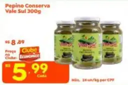Econômico Atacadão Pepino Conserva Vale Sul oferta