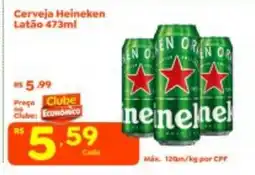 Econômico Atacadão Cerveja Heineken Latão oferta