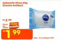 Econômico Atacadão Sabonete nivea leite oferta