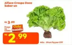 Econômico Atacadão Alface Crespa Doce Sabor un oferta