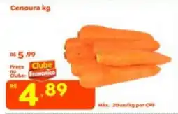 Econômico Atacadão Cenoura kg oferta