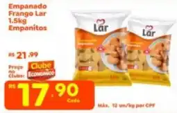 Econômico Atacadão Empanado frango lar empanitos oferta