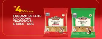 Fondant de leite dacolonia tradicional e coco