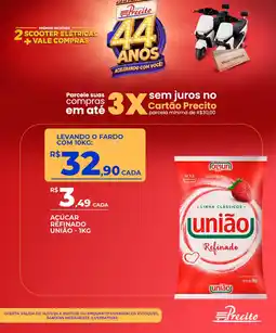 Supermercado Precito Açúcar refinado união oferta