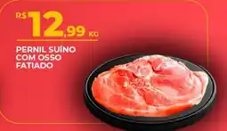 Supermercado Precito Pernil suíno com osso fatiado oferta