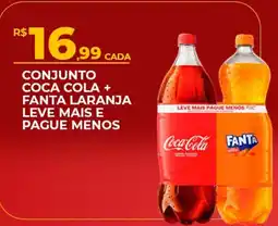 Supermercado Precito Conjunto coca cola + fanta laranja oferta