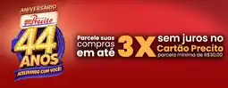 Supermercado Precito cartão precito oferta