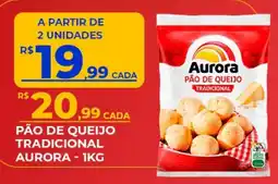 Supermercado Precito Pão de queijo tradicional aurora oferta