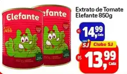 Sj Supermercados Extrato de Tomate Elefante oferta