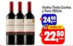 Sj Supermercados Vinho Tinto Concha y Toro oferta