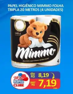 Mix Bahia Papel higiênico mimmo folha tripla oferta