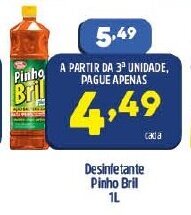 Arena Atacado Desinfetante Pinho Bril 1L oferta