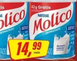 Rede Supermarket Molico desnatado oferta