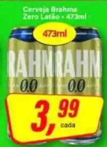 Rede Supermarket Cerveja Brahma Zero Latão oferta