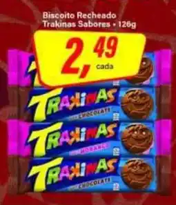 Rede Supermarket Biscoito recheado trakinas sabores oferta