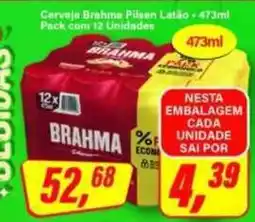Rede Supermarket Cerveja brahma pilsen latão oferta