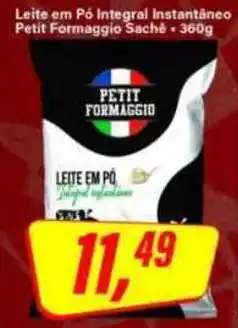 Rede Supermarket Leite em pó integral instantâneo petit formaggio sachê oferta