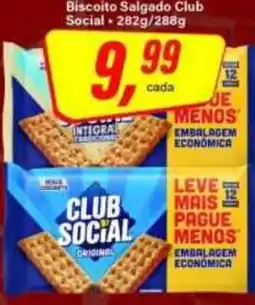 Rede Supermarket Biscoito salgado club social oferta