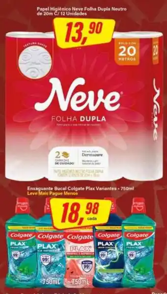 Rede Supermarket Papel Higiênico Neve Folha Dupla Neutro oferta