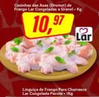 Rede Supermarket Coxinhas das Asas (Drumet) de Frango Lar Congeladas a Granel oferta