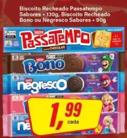 Rede Supermarket Biscoito Recheado Passatempo Sabores oferta