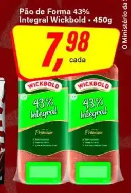 Rede Supermarket Pão de Forma 43% Integral Wickbold oferta